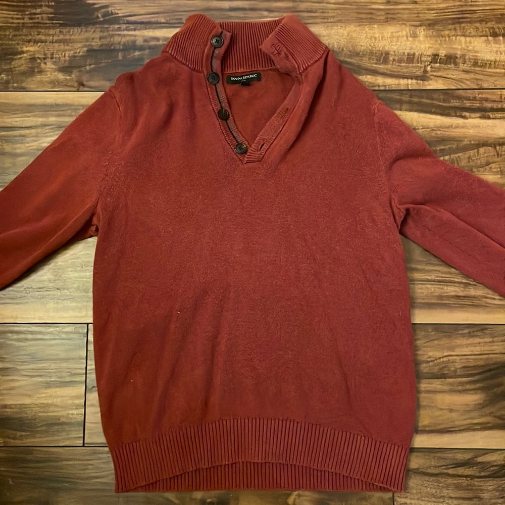 Banana Republic Men’s Burgundy Sweater (M)